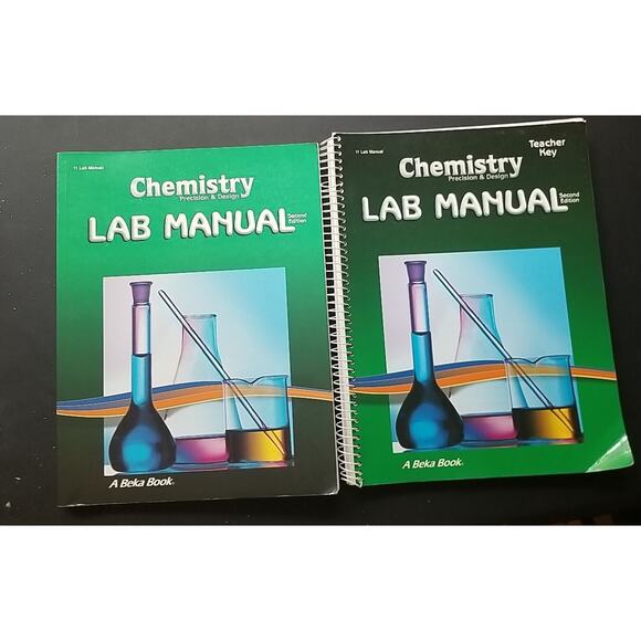 Abeka Chemistry Precision And Design Lab Manual Teacher Key And Student Lab Book - Picture 1 of 5